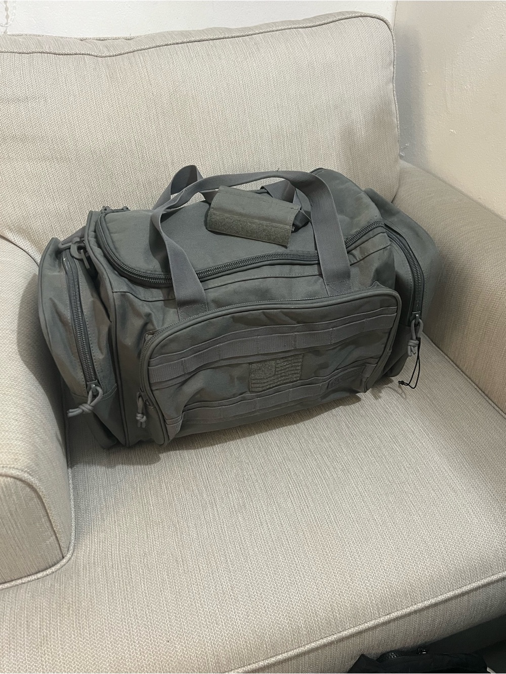 Gray Tactical Duffel Bag - Men Bags